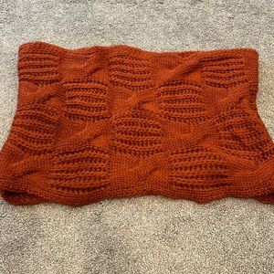 Cable knit infinity scarf
